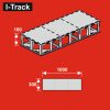 I-Track Terepasztal alap Base board  100 x 30 x 16 cm  - összeszerelve - (HCT9801F-RTI)