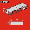 I-Track Terepasztal alap Base board 120 x 30 x 16 cm  - összeszerelve - (HCT9801G-RTI)