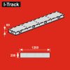 I-Track Terepasztal alap Base plate 6 - 120x20x6 cm  - összeszerelve - (HCT9820H-RTI)