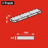 I-Track Terepasztal alap Base plate 6 - 100x20x6 cm  - összeszerelve - (HCT9820J-RTI)