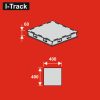 I-Track Terepasztal alap Base plate 6 - 40x40x6 cm  - összeszerelve - (HCT9820X-RTI)