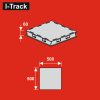 I-Track Terepasztal alap Base plate 6 - 50x50x6 cm  - összeszerelve - (HCT9820Z-RTI)