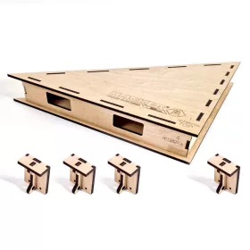   I-Track Terepasztal alap, sarokelem base plate T6 triangle 20x20x6 cm  - összeszerelve - (HCT9821TC-RTI)