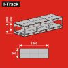 I-Track Terepasztal alap, árnyék pályaudva, hidden station 120x40 height 26 cm  - építőkészlet - (HCT9840M)