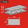 I-Track Terepasztal alap, árnyék pályaudva, hidden station 120x60 height 26 cm  - építőkészlet - (HCT9840N)