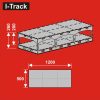 I-Track Terepasztal alap, árnyék pályaudva, hidden station 120x50 height 26 cm  - építőkészlet - (HCT9840S)
