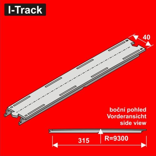 I-Track N Exit segment 1-track width 40 mm 1pc (HCT9973)