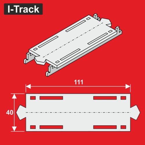 I-Track Reducer for I-Track segments H0 single track (HCT9974XA)