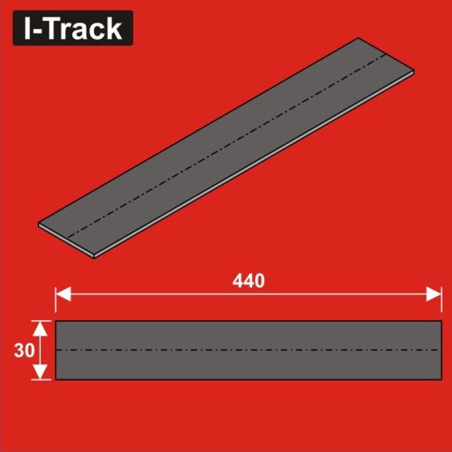 I-Track terepasztal sínágyazat, zajcsillapító N Track bedding segments 440x30x3mm 12 darab (HCT9986B)