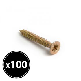   Handy 04802B Forgácslap csavar - sárga - 3 x 25 mm - 100 db / csomag