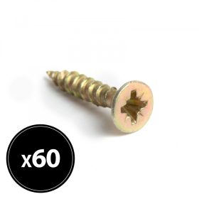   Handy 04802C Forgácslap csavar - sárga - 4 x 30 mm - 60 db / csomag