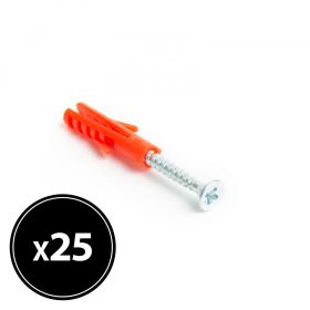 Handy 04822A Tipli + csavar - 6 x 30 mm - 25 db / csomag