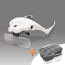   Handy 10792 Nagyítós fejpánt LED világítással + lencse szett