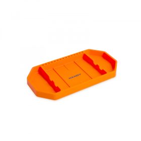 Handy 11985A Gumi szerszámos tálca tárolórekeszekkel - bitfejtartóval - 27,5 x 14,5 x 2,5 