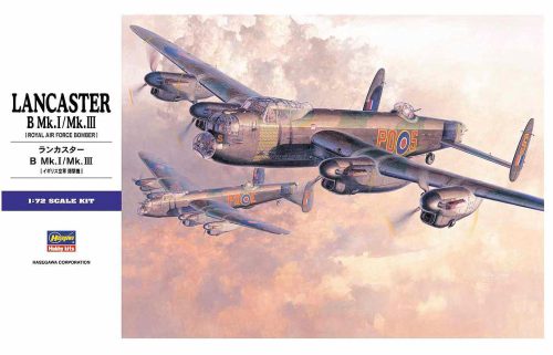 Hasegawa 00553 RAF Lancaster B. Mk.I/Mk.III 1/72 repülőgép makett