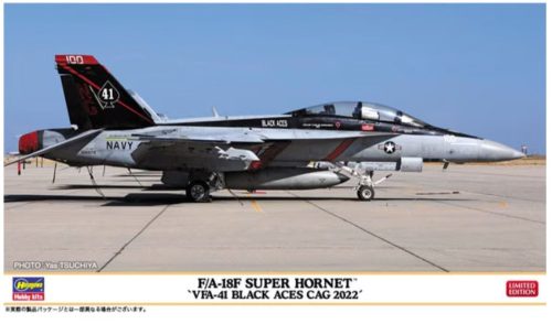 Hasegawa 02429 F/A-18F Super Hornet 'VFA-41 Black Aces CAG 2022' Limited Edition 1/72 repülőgép makett