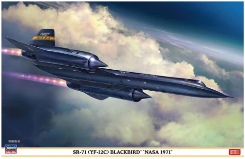 Hasegawa 02486 SR-71 (YF-12C) Blackbird 'NASA 1971' 1/72 repülőgép makett