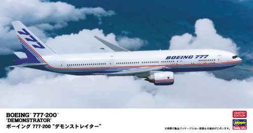 Hasegawa 10857 Boeing 777-200 Demonstrator 1/200 repülőgép makett
