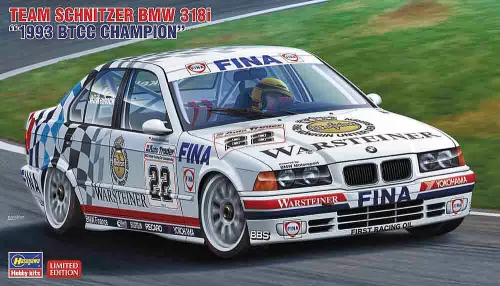 Hasegawa 20551 Team Schnitzer BMW 318i, 1993 BTCC Champion 1/24 autó makett
