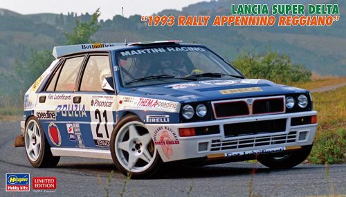 Hasegawa 20648 Lancia Super Delta “1993 Rally Appennino Reggiano” 1/24 autó makett