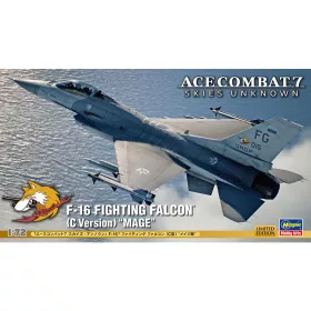   Hasegawa 52410 Ace Combat 7 Skies Unknown F-16 Fighting Falcon (C Version) "Mage" 1/72 repülőgép makett