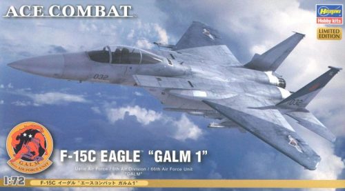 Hasegawa SP330 Ace Combat F-15C Eagle "Galm 1" (52130) 1/72 repülőgép makett