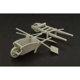   Hauler HLF48017 Wheel-barrow set resin dio accessories 1/48 kiegészítő