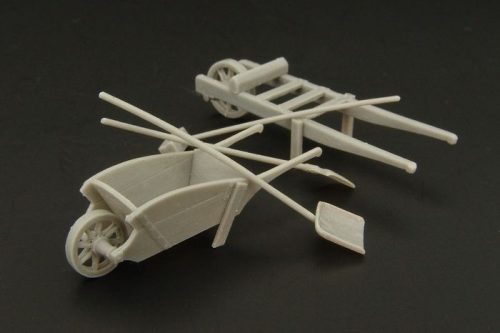 Hauler HLF48017 Wheel-barrow set resin dio accessories 1/48 kiegészítő