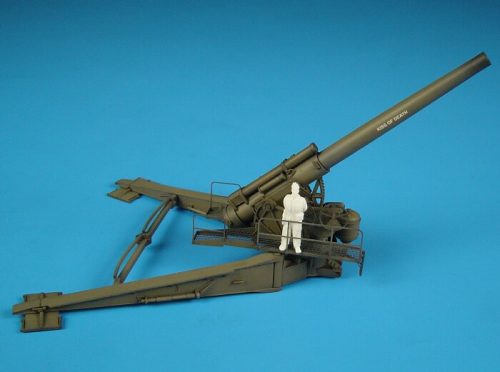 Hauler HLP72006 US M1 240mm howitzer IN FIRE POSITION kit of U.S. heavy howitzer 1/35 löveg makett