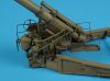 Hauler HLP72006 US M1 240mm howitzer IN FIRE POSITION kit of U.S. heavy howitzer 1/35 löveg makett