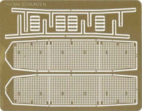 Hauler HLR87103 Thoma schurzen etched set for Pz IV ausf J 1/87 feljavító készlet