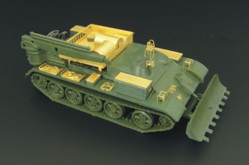 Hauler HLR87124 Soviet VT-55A recovery tank photoetched set for VT-55A (SDV kit) 1/87 feljavító készlet