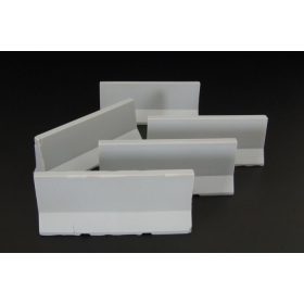   Hauler HLR87136 Modern concrete road barriers photoetched tracks for SDV models 1/87 feljavító készlet