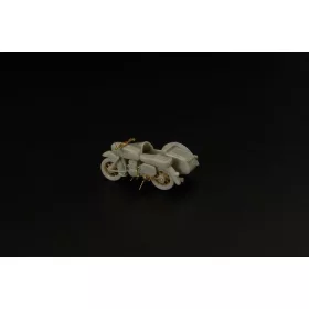  Hauler HLR87191 MZ ES 250-2 and Elastik resin construction kit of german motorcycle with side car 1/87 makett