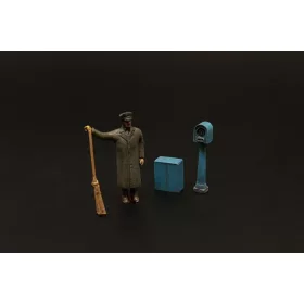   Hauler HLR87202 Street sweeper and parking meter figure with accessories 1/87 kiegészítő