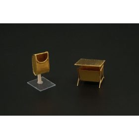   Hauler HLR87208 Street garbage bin (5 pcs) Photoetched set 1/87 kiegészítő