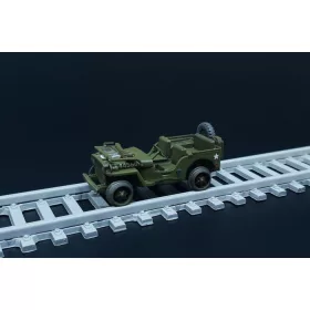   Hauler HLR87215 Jeep / railway Jeep resin constr. kit of US vehicle 1/87 makett