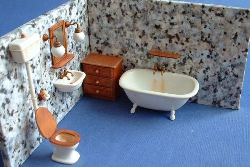 Hauler HLU35077 Bathroom resin dio accessories 1/35 műgyanta