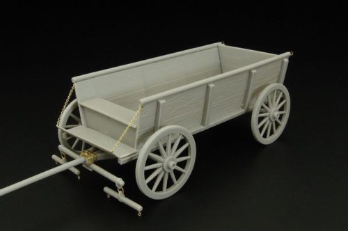 Hauler HLU35078 Farm horse drawn wagon resin kit of farm wagon 1/35 műgyanta