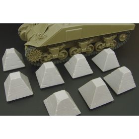   Hauler HLU35096 Dragon’s Teeth tank traps resin dio accessories 1/35 kiegészítő
