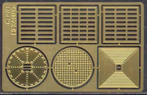 Hauler HLX48017 Grills and manholes photoetch parts in scale 1/48 fotómaratás