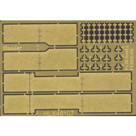   Hauler HLX48107 German Pz III Ausf L FENDERS parts for TAMIYA kit 1/48 feljavító készlet
