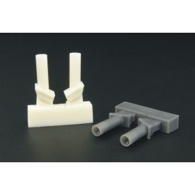   Hauler HLX48116 German Panzer IV ausf J late exhaust pipes TYPE 1 casted 1/48 feljavító készlet