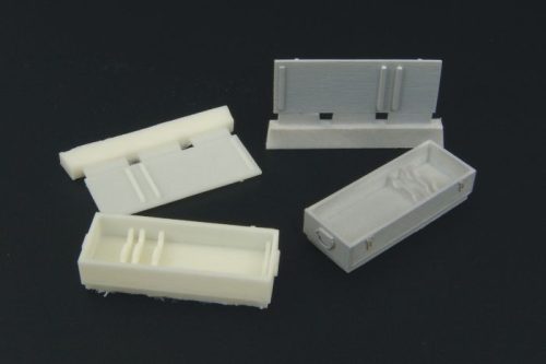 Hauler HLX48122 Ammo boxes for German PANTHER casted ammo boxes 1/48 feljavító készlet