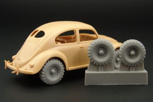 Hauler HLX48173 4x4 wheels for VW type 82E Kafer 1/48 feljavító készlet