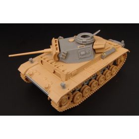   Hauler HLX48180 German Panzer III ausf M LATE convers set resin with PE parts 1/48 feljavító készlet