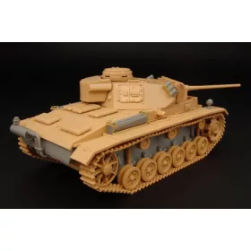   Hauler HLX48182 German Panzer III ausf M EARLY convers set resin with PE parts 1/48 feljavító készlet