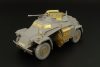 Hauler HLX48251 German Sd.Kfz 222 BASIC PE parts for TAMIYA-ICM kit 1/48 feljavító készlet