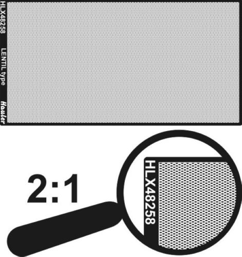 Hauler HLX48258 Engraved plate-LENTIL type PE engr plates (total dimensions 100x50mm) 1/48 kiegészítő