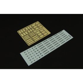   Hauler HLX48285 German licence plates w-decals PE 1/48 kiegészítő